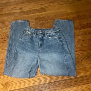 American Eagle high rise straight leg jeans